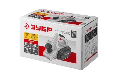ЗУБР 950 Вт, 15000 об/мин, 82 мм, рубанок ЗР-950-82