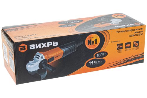 Угловая шлифмашина (болгарка) ВИХРЬ УШМ-115/650