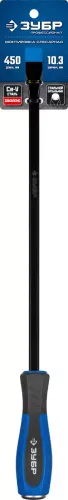 ЗУБР 450 мм, сталь 45, двухкомпонентная рукоятка, монтировка слесарная 2162-450_z01 Профессионал
