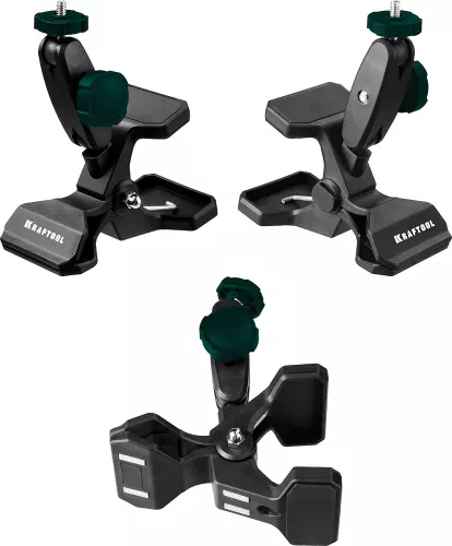 Фото KRAFTOOL универсальный шарнирный держатель- клипса MM2 34704 KRAFTOOL универсальный шарнирный держатель- клипса MM2 34704