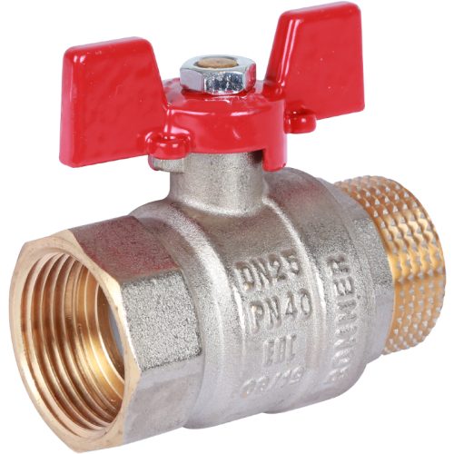RBV-0004-0210225 ROMMER Шаровой кран 1" ВН/НР, ручка бабочка