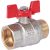 RBV-0004-0210225 ROMMER Шаровой кран 1" ВН/НР, ручка бабочка