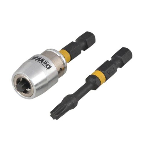 Биты Т25, 57 мм, 2 шт + держатель MAGNETIC SCREW LOCK DEWALT DT70538T