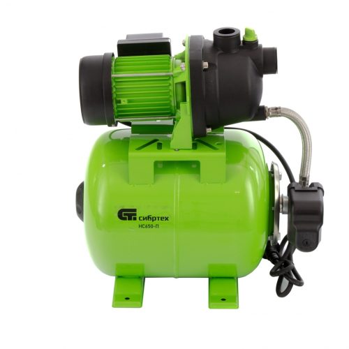 Фото Насосная станция НС650-П, 650 Вт, напор 37 м, 3200 л/ч, ресивер 19 л Сибртех Насосная станция НС650-П, 650 Вт, напор 37 м, 3200 л/ч, ресивер 19 л Сибртех