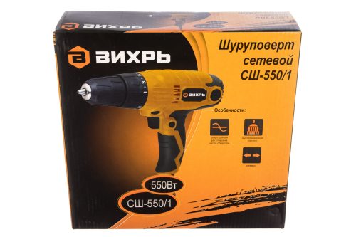 Сетевой шуруповерт ВИХРЬ СШ-550/1