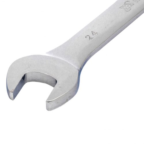 Фото Ключ комбинированный трещоточный, 24 мм, CrV, зеркальный хром Matrix Ключ комбинированный трещоточный, 24 мм, CrV, зеркальный хром Matrix