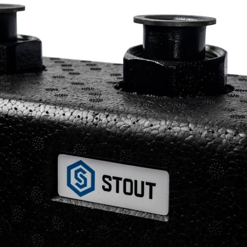 SDG-0017-004035 STOUT Стальной распределительный коллектор 3(5) отопительных контура. В теплоизоляции DN 25