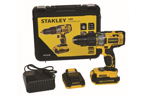 Фото Аккумуляторная ударная дрель-шуруповерт Stanley STDC18LHBK Аккумуляторная ударная дрель-шуруповерт Stanley STDC18LHBK