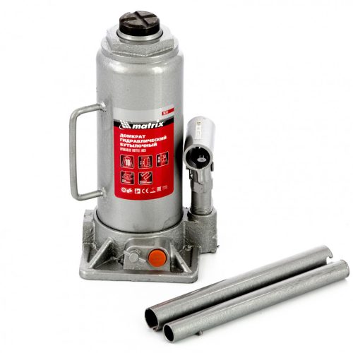 Домкрат гидравлический бутылочный, 10 т, h подъема 230-460 мм Matrix