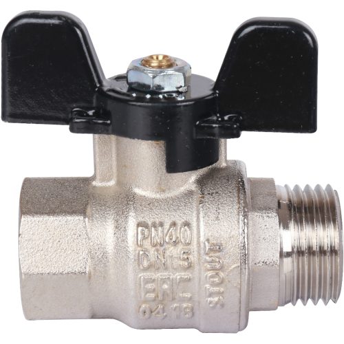 SVB-0014-000015 STOUT Кран шаровой стандартнопроходной, ВР/НР, ручка бабочка 1/2"