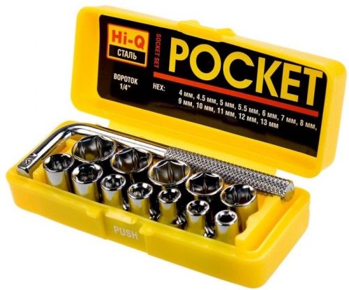 Фото STAYER 13 шт., Cr-V, набор торцовых головок с воротком 2-26089-H13 STAYER 13 шт., Cr-V, набор торцовых головок с воротком 2-26089-H13