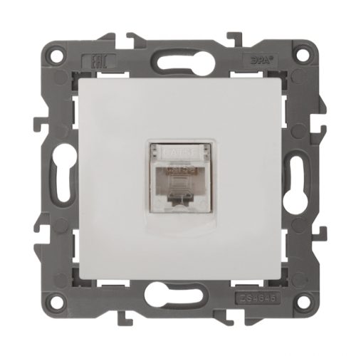 Розетка ЭРА 14310701 RJ45, IP20, белый Б0034302