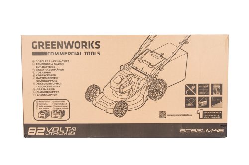 Аккумуляторная бесщеточная газонокосилка Greenworks GD82LM46 2502407