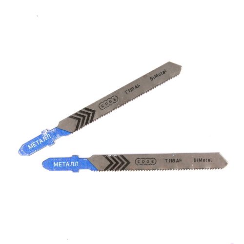 Пилка для лобзика EDGE by PATRIOT T118AF по металлу, 2шт в блистере