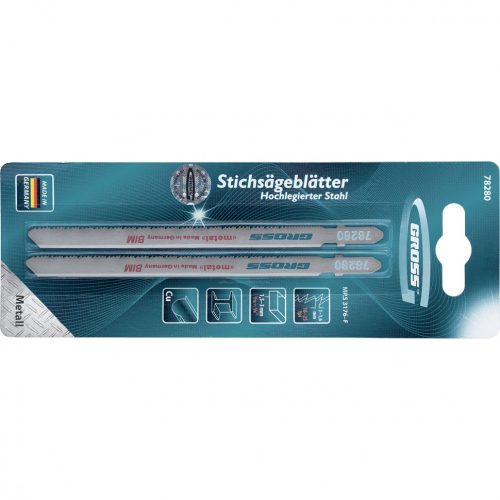 Фото Полотна для электролобзика по металлу, 2 шт, ( 3176 ) Gross Полотна для электролобзика по металлу, 2 шт, ( 3176 ) Gross