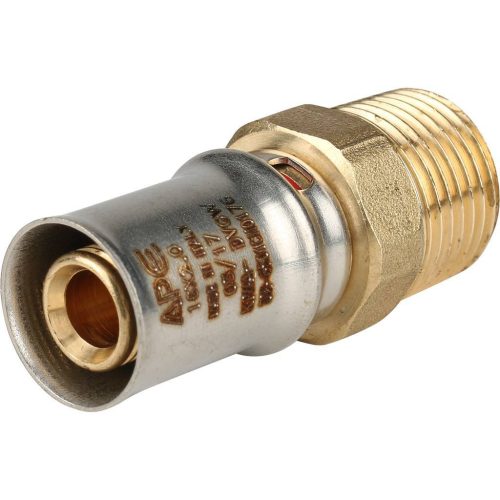 SFP-0001-001216 STOUT Переходник с наружной резьбой 1/2"х16 для металлопластиковых труб прессовой