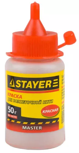 STAYER 50 гр., цвет красная, краска для малярных шнуров 0640-2_z01