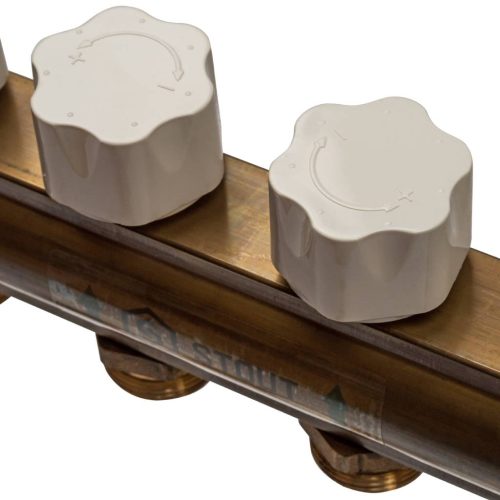 SMB 0468 000008 STOUT Распределительный коллектор из латуни без расходомеров 8 вых.