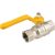 Кран шаровой полнопроходной ITAP BERLIN 070 - 1/2" (ВР/ВР, PN5, ручка-рычаг желтая, для газа)