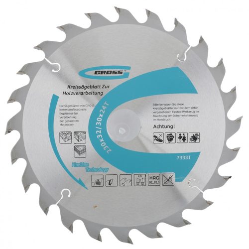 Фото Пильный диск по дереву 230 x 32/30 x 24Т Gross Пильный диск по дереву 230 x 32/30 x 24Т Gross