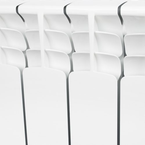 SRB-0310-035008 STOUT Space 350 8 секций радиатор биметаллический боковое подключение RAL9016