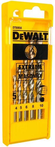Набор сверл по бетону 5 шт. (D 4,5,6,8,10 мм) DeWALT 6956
