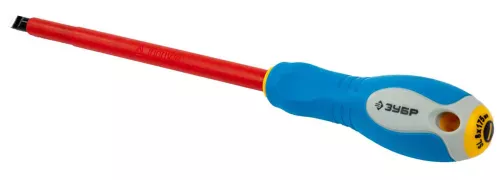 Фото ЗУБР SL8.0х175 мм, отвертка диэлектрическая Электрик 25261-8.0-175 Профессионал ЗУБР SL8.0х175 мм, отвертка диэлектрическая Электрик 25261-8.0-175 Профессионал