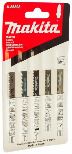 Универсальный набор пилок для лобзика 5 шт. Makita A-86898