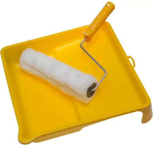 STAYER 240мм, 44мм, полиакрил, валик малярный "ВЕСТАН" в наборе с ванночкой 0540-24