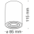 Потолочный светильник Technical C016CL-01B