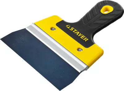 STAYER фасадный, 150 мм, анодированный, двухкомпонентная рукоятка, шпатель фасадный 10045-15