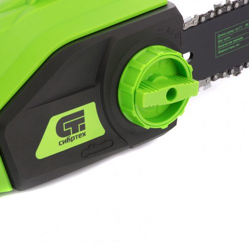 Пила цепная электрическая ПЦЭ-2200П с поперечным двигателем, 2.2 кВт, 16'' (40 см) Сибртех