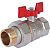 RBV-0005-0510225 ROMMER Шаровой кран с американкой 1" ВН/НР, ручка бабочка