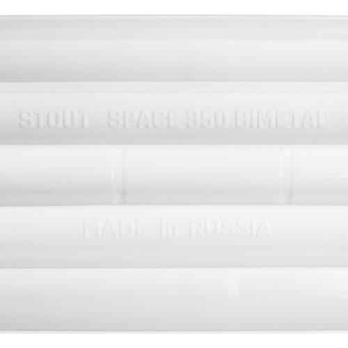 SRB-0310-035012 STOUT Space 350 12 секций радиатор биметаллический боковое подключение RAL9016