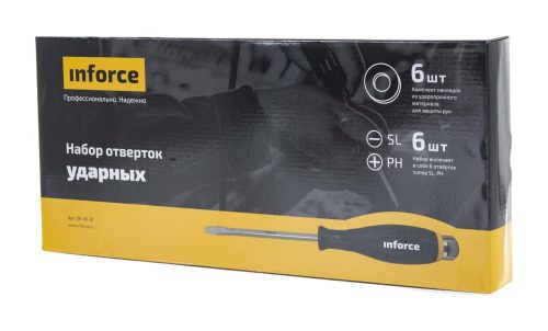Набор ударных отверток 6 шт Inforce 06-09-91