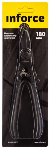 Фото Inforce Ножницы по металлу фигурные 180мм 06-18-31 Inforce Ножницы по металлу фигурные 180мм 06-18-31