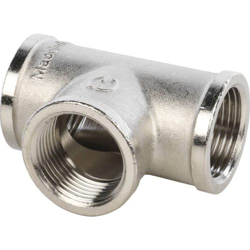 Фото SFT-0020-000034 STOUT Тройник ВВ никелированный 3/4 SFT-0020-000034 STOUT Тройник ВВ никелированный 3/4