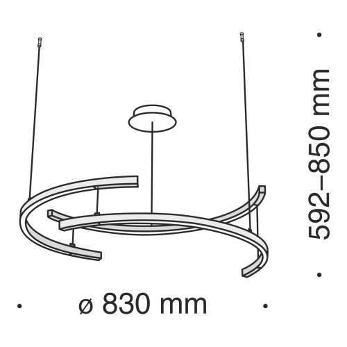 Подвесной светильник Technical MOD054PL-L52B3K
