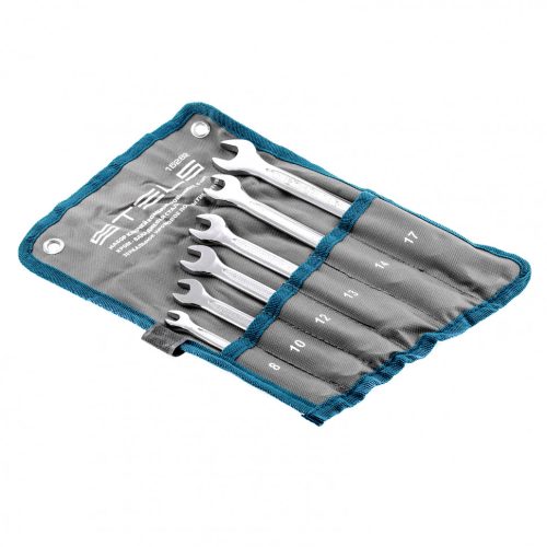 Набор ключей комбинированных 6 шт, 8-17 мм,  антислип Stels