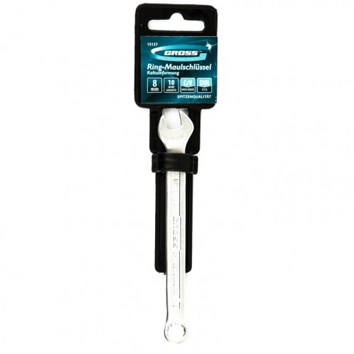 Ключ комбинированный 8 мм, CrV, холодный штамп Gross