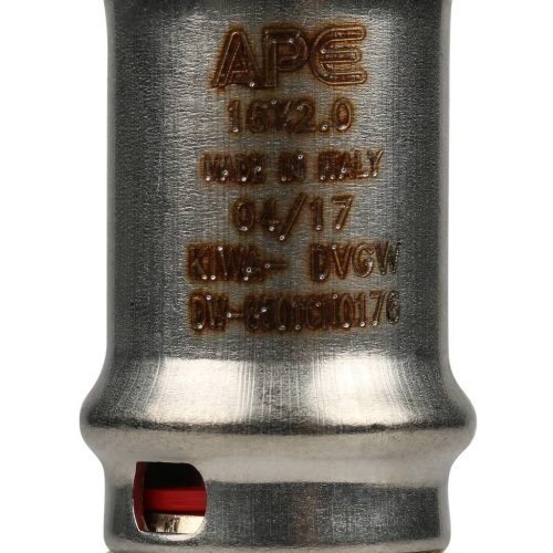 SFP-0003-001616 STOUT Муфта соединительная равнопроходная 16х16 для металлопластиковых труб прессовой