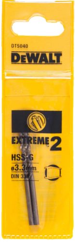 Сверло по металлу EXTREME 2 HSS-G (3.3x65x36 мм) 2 шт. Dewalt DT5040