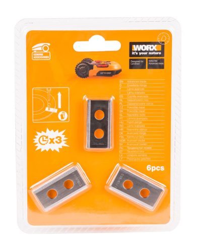 Фото Комплект двухсторонних ножей для роботизированной газонокосилки Landroid (6 шт.) Комплект двухсторонних ножей для роботизированной газонокосилки Landroid (6 шт.)