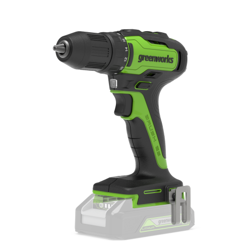 Дрель-шуруповерт аккумуляторная Greenworks GD24DD35 24V (без АКБ и ЗУ) 3704007