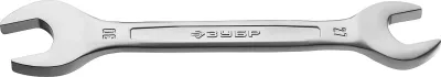 ЗУБР 27х30 мм, Cr-V сталь, хромированный, гаечный ключ рожковый 27010-27-30_z01 Профессионал