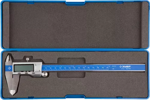 Фото Цифровой штангенциркуль ЗУБР Эксперт 34463-200 200 мм, 0.01 мм Цифровой штангенциркуль ЗУБР Эксперт 34463-200 200 мм, 0.01 мм