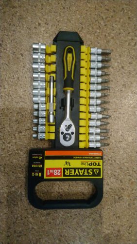 Фото STAYER 28 шт., набор торцовых головок 27754-H28 STAYER 28 шт., набор торцовых головок 27754-H28