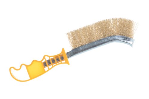 STAYER однорядная, витая стальная латунированная проволока, щетка проволочная 3508