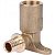 SFA-0032-001612 STOUT Угольник настенный с длинным нарезным патрубком 16-Rp 1/2" для труб из сшитого полиэтилена аксиальный