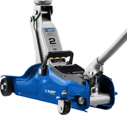 Домкрат подкатной гидравлический ЗУБР T35 43056-2 (2 т)